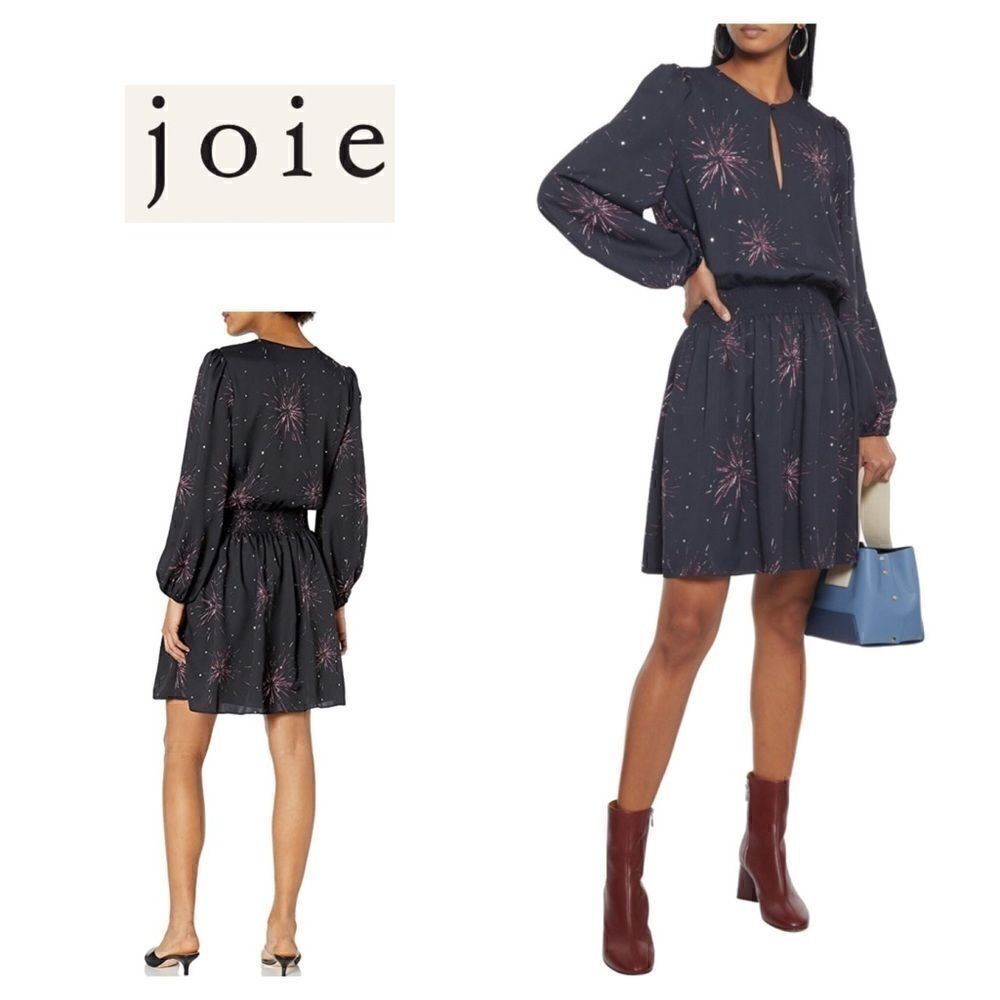Joie black fireworks dress. Oversized. NWT